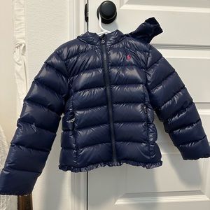 Little girls Navy Blue Ralph Lauren Polo jacket. Size 5 (5T)